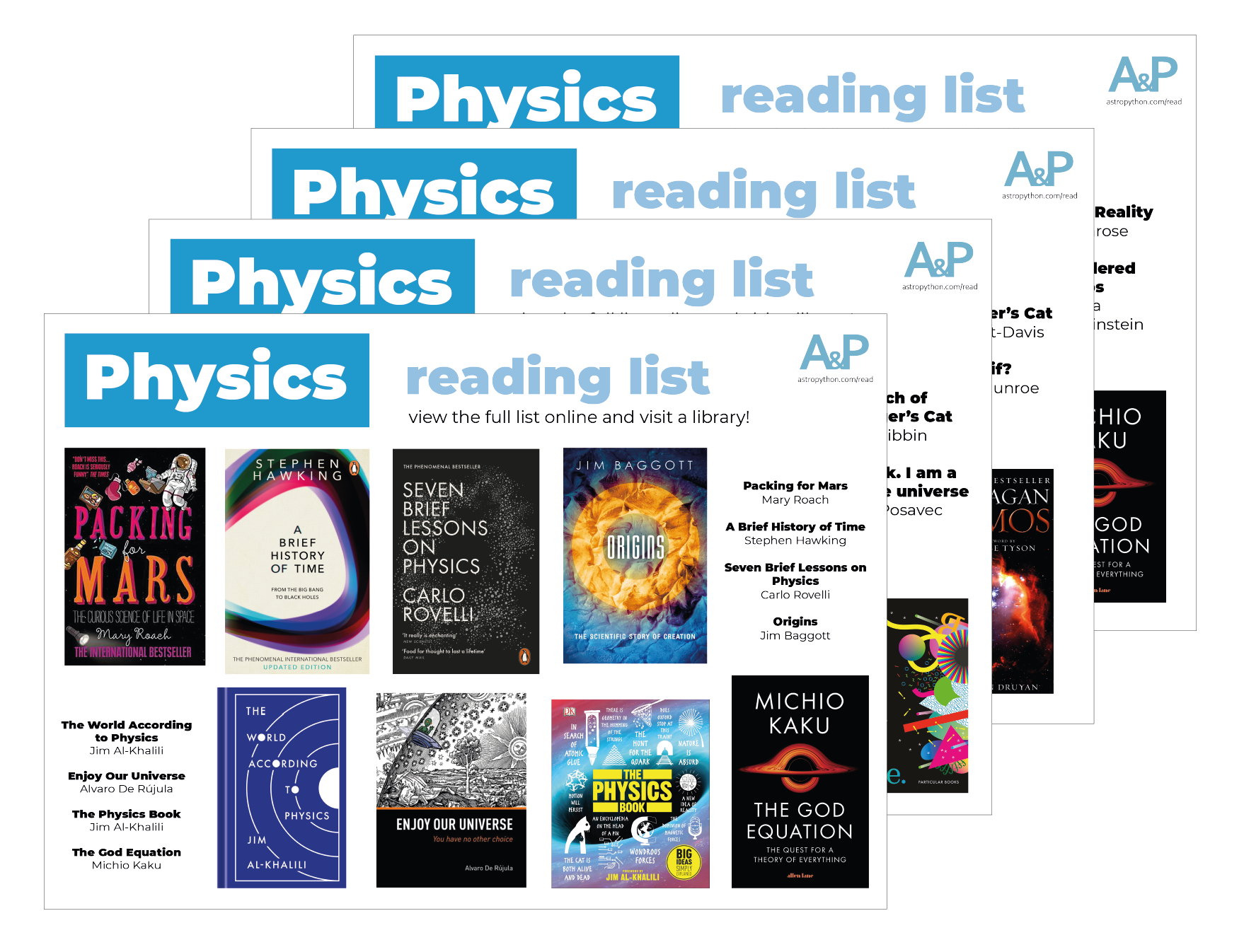 Reading List 4 Posters